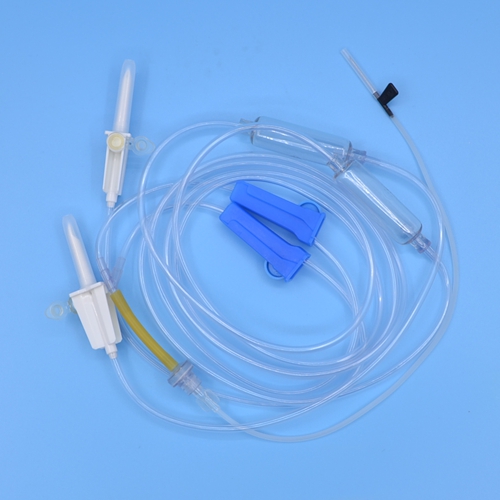 Disposable Infusion Set with Plastic two pin inserts customizing scst-1