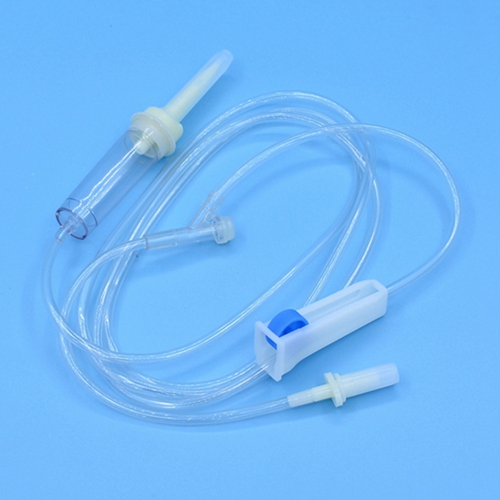 Disposable Infusion Set Without Fluid Filter And Air Vent Spike